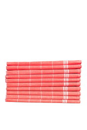 Hermia Juego de Toallas de Cocina Juno - Rojo y Blanco (10 piezas)